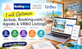 optimize airbnb booking com agoda and vrbo listings