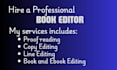 book editing, book proofreading, copy editing