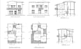 draw architectural floor plan, section and elevation