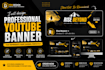 design professional youtube banner for your channel