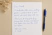 handwrite letters, notes, cards, and documents