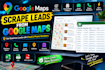 scrape google maps leads and business contact data