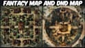 create immersive fantasy map battle map game map rpg campaign map or dnd map