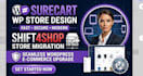 build surecart ecommerce store website design shift4shop to wordpress migration