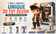 create a unique 3d toy design and collectible character