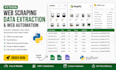 do python web scraping, data extraction, data mining and web automation