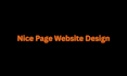 setup a nice page website