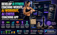develop ai fitness coaching website ai workout ai chess coaching app