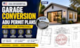 create USA residential garage conversion adu permit plans for city approval