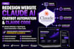 redesign website claude integration claude ai chatbot automation claude code