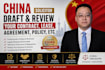 draft and review your china business contracts and agreements