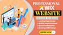 create wix website, wix website redesign wix website development
