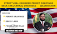 structural engineer washington permit drawings, deck structural drawings ohio