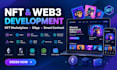 develop nft marketplace, web3 dapp and smart contract