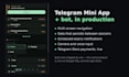 build a telegram mini app and bot with payments in python