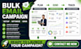 setup and send bulk email campaigns and email blasts using klaviyo,mailchip