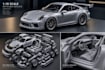 design custom scale replica car model, body kits with separated printable parts