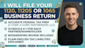 file your 1120, 1120s or 1065 business return