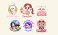do kawaii chibi animal mascot for your