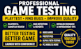 review playtest video game testing bug application detection prototype developer