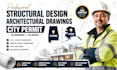 structural design, architectural drawing, city permit in alabama and alaska
