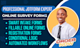 create fillable online form, intake smart form in jotform