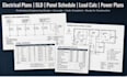 design electrical plans sld panel schedule load calculation and power plans
