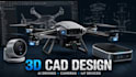 3d cad deisgn for ai drone camera electronic iot device prototype in fusion 360