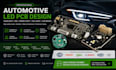 design automotive led pcb, headlight, drl, brake light and led driver circuits
