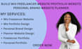 build wix freelancer website protfolio illustrator personal brand planner faang