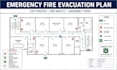 design emergency fire evacuation plan, fire safety exit plan and safety map
