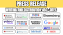 write distribute press release, press release distribution, submit press release