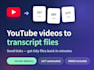 extract youtube transcripts and subtitle files