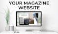 professional magazine website design with subscription and digital issue