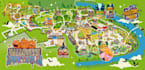 design festival maps, vector map illustrations, event maps