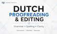 proofread and edit your dutch texts