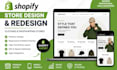 shopify store design shopify store redesign shopify store design