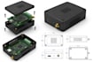 design electronics enclosure, pcb enclosure, snap fit device casing, pcb housing