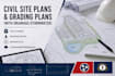 create site grading plan and drainage plan in civil 3d