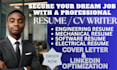 write an ats friendly engineering resume and CV