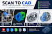 do scan to cad, 3d scan, point cloud modeling and reverse engineering