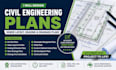 design civil engineering plans, sewer layout grading and drainage plans