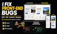 fix HTML CSS javascript bugs and responsive website issues