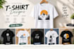 design a creative and professional t shirt design