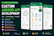 develop a custom android app in java and android studio