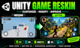reskin customize and modify your existing unity game