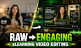 edit engaging elearning and online course videos