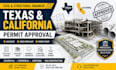 do civil and structural engineer for texas, california permit approval