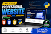 build a responsive website using HTML,CSS,jv,and python