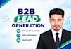 do b2b lead generation, email list building and web research